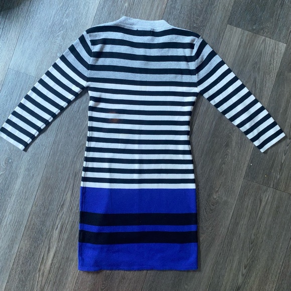 Cute Love J Striped Sweater Dress - Picture 2 of 4